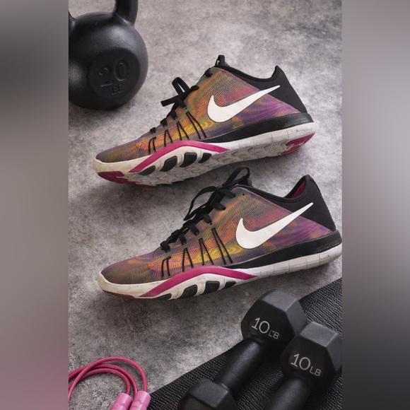 Nike Women's Multicolor Training Sneakers Shoes Size 9.5 Used - Picture 7 of 12